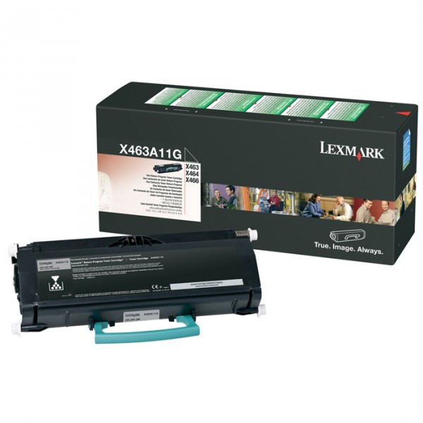 Lexmark X463A11G toner (d'origine) - noir X463A11G 037062 - 1