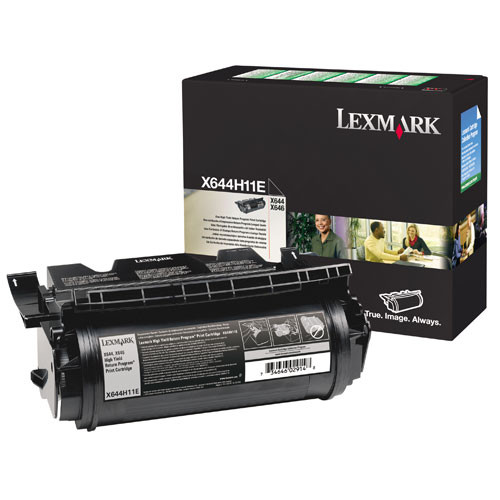 Lexmark X644H11E toner haute capacité (d'origine) - noir X644H11E 034755 - 1