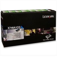 Lexmark X746A1CG toner cyan (d'origine) X746A1CG 904066
