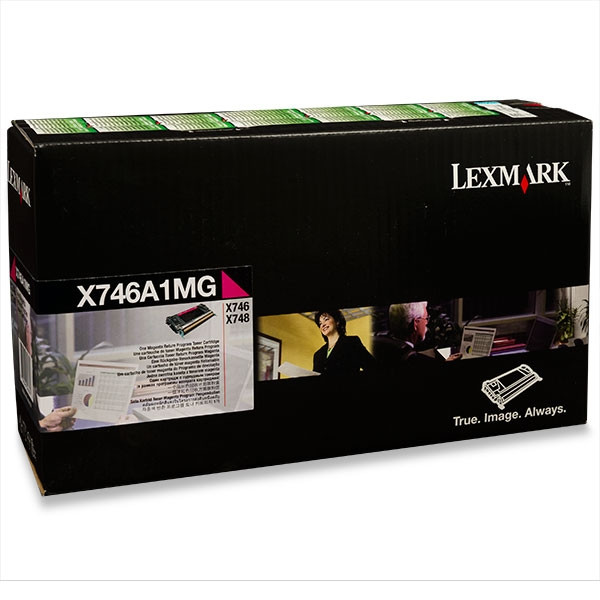Lexmark X746A1MG toner (d'origine) - magenta X746A1MG 037224 - 1