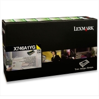 Lexmark X746A1YG toner (d'origine) - jaune X746A1YG 037226