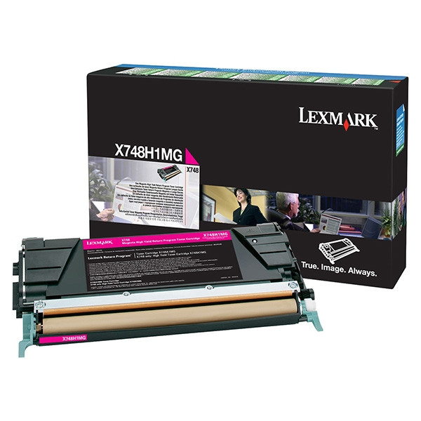 Lexmark X748H1MG toner haute capacité (d'origine) - magenta X748H1MG 037218 - 1