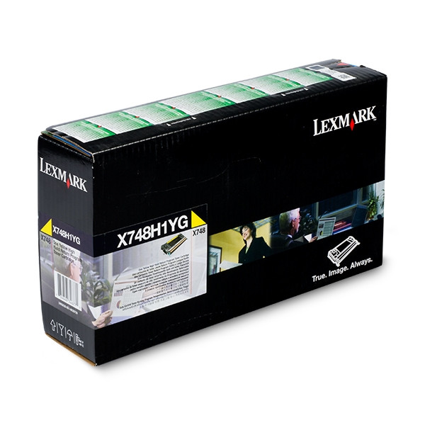 Lexmark X748H1YG toner haute capacité (d'origine) - jaune X748H1YG 037220 - 1