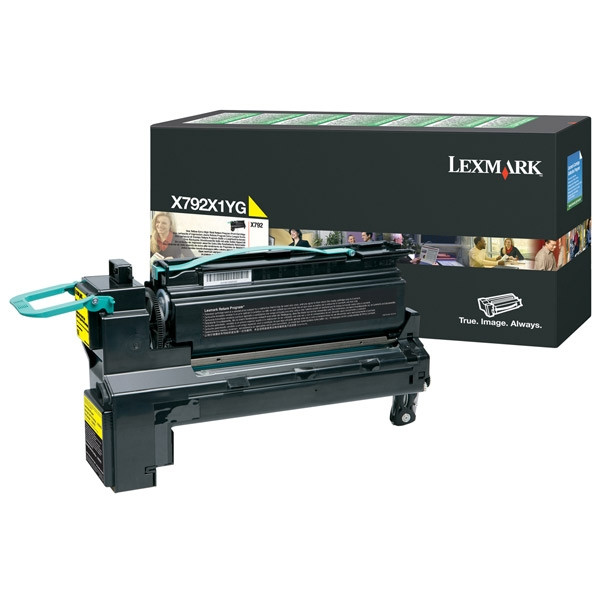 Lexmark X792X1YG toner haute capacité (d'origine) - jaune X792X1YG 037168 - 1