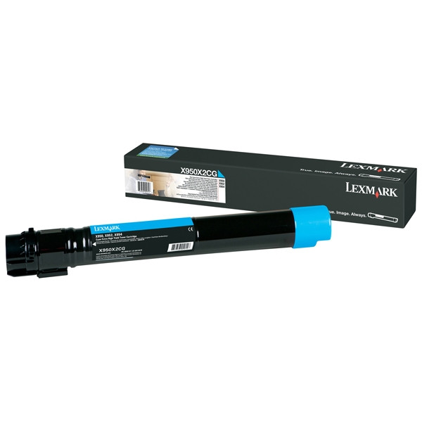 Lexmark X950X2CG toner (d'origine) - cyan X950X2CG 037176 - 1