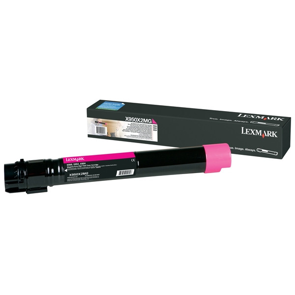 Lexmark X950X2MG toner (d'origine) - magenta X950X2MG 037178 - 1