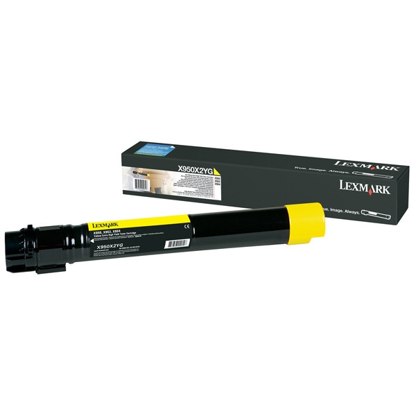 Lexmark X950X2YG toner (d'origine) - jaune X950X2YG 037180 - 1