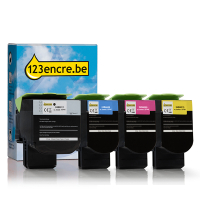 Lexmark offre : 24B6011, 08, 09, 10 noir + 3 couleurs (marque 123encre)  131982