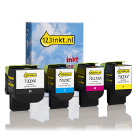 Lexmark offre : 70C2XK0, C0, M0, Y0  (marque 123encre) - noir + 3 couleurs  130289