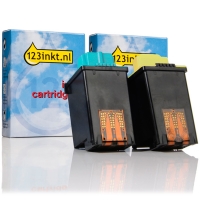 Lexmark offre combinée: N°50 (17G0050) noir + N°25 (15M0125) couleur (marque 123encre) 15M0125EC 17G0050EC 040065