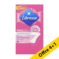 Offre : 5x Libresse Normal protège-slips (32 pièces) SLI00052