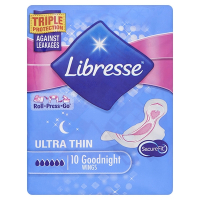 Libresse Ultra Goodnight serviettes hygiéniques (10 pièces) SLI00009