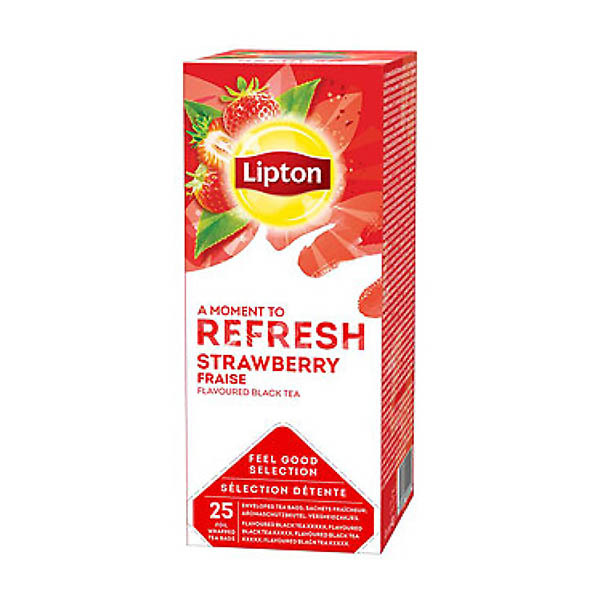 Lipton FGS thé noir fraise (6 x 25 pièces) 423405 - 1