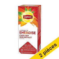 Offre : 2x Lipton FGS English Breakfast thé (6 x 25 pièces)