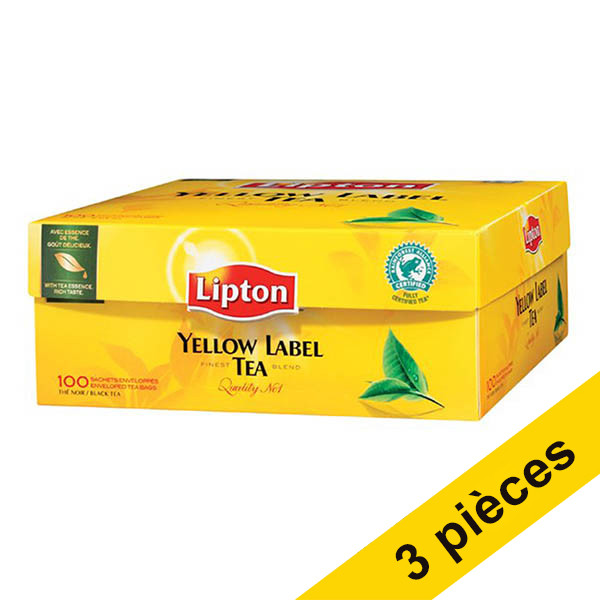 Offre : 3x Lipton Yellow Label thé avec enveloppe (100 pièces) 404295 - 1