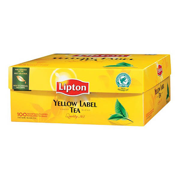 Lipton Yellow Label thé sans enveloppe (100 pièces) 39602 423243 - 1