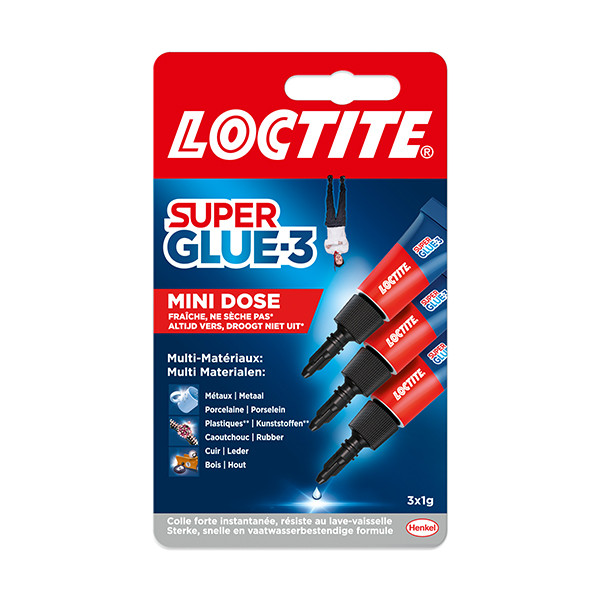 Loctite Mini Trio colle instantanée (3 x 1 gramme) 2642425 236922 - 1