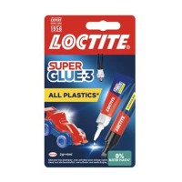 Loctite colle plastique (2 grammes + 4 ml) 494516