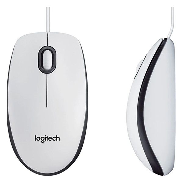 Logitech M100 souris filaire - blanc 828105 Logitech M100 souris filaire - blanc 828105 - 4