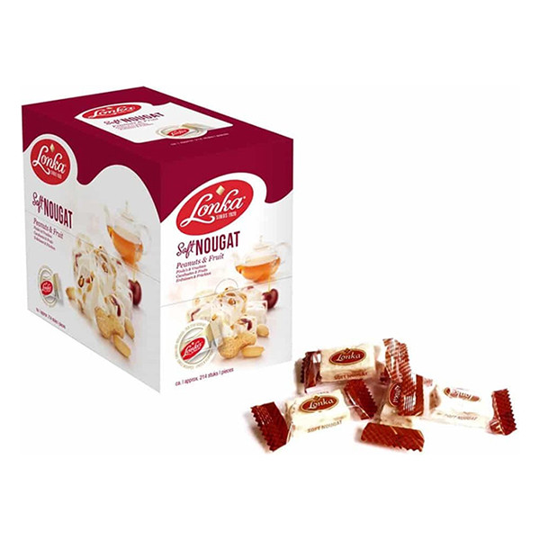 Lonka nougat aux cacahuètes et aux fruits 12 grammes (214 pièces) 178252 423277 - 2