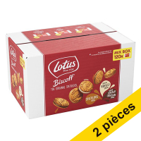Offre : 2x Lotus Biscoff boîte mélange spécoloos fourrés (120 pièces)