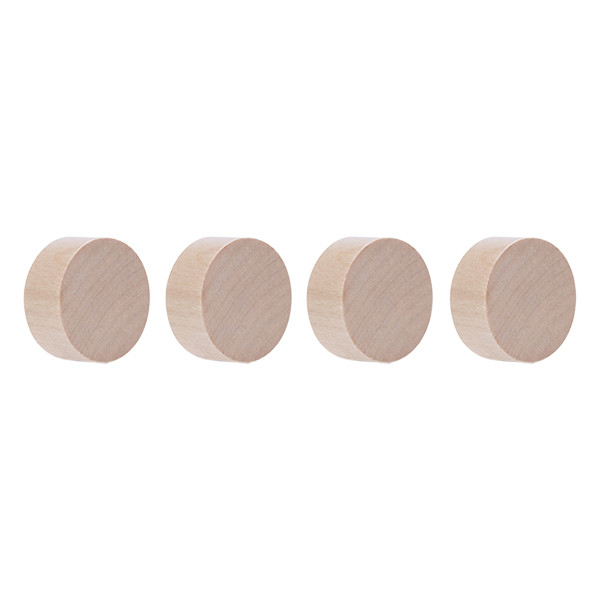 Magnetoplan Wood Series aimants 30 mm (4 pièces) 1665449 423367 - 1