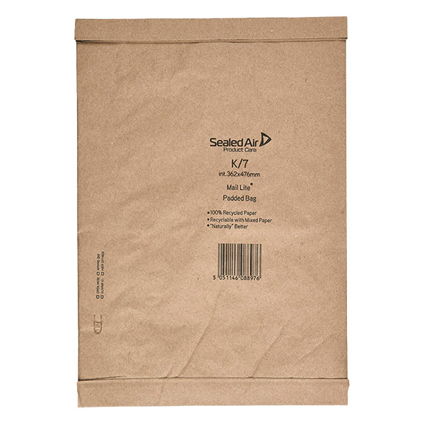 Mail Lite enveloppe matelassée 363 x 476 mm - autocollant (50 pièces) - marron A12060 209411 - 1