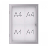 Maul Excite vitrine pour extérieur/intérieur 4 x A4 aluminium 402388 - 1