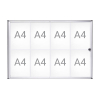 Maul Extraslim vitrine intérieure 8 x A4 aluminium 354879 - 1