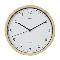 Maul Grain horloge murale en bois avec cadran blanc (Ø 30 cm) 354875