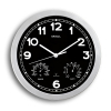 Maul MAULdrive horloge murale radiocommandée en plastique avec cadran noir (Ø 30 cm) - gris 9059095 402495 - 1