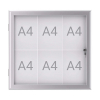 Maul MAULexcite vitrine pour extérieur/intérieur 6 x A4 aluminium 6653608 402389