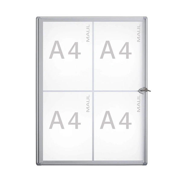 Maul MAULextraslim vitrine pour intérieur 4 x A4 aluminium 6820408 402394 - 1