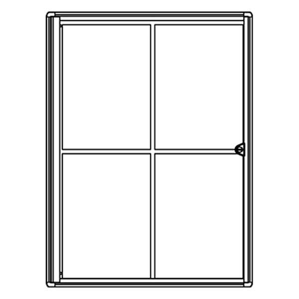 Maul MAULextraslim vitrine pour intérieur 4 x A4 aluminium 6820408 402394 - 2