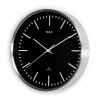 Maul MAULfly horloge murale radiocommandée en aluminium avec cadran noir (Ø 30,5 cm) - gris argenté 9063490 402518 - 2