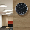 Maul MAULfly horloge murale radiocommandée en aluminium avec cadran noir (Ø 30,5 cm) - gris argenté 9063490 402518 - 5