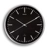 Maul MAULfly horloge murale radiocommandée en aluminium avec cadran noir (Ø 30,5 cm) - gris argenté 9063490 402518 - 1