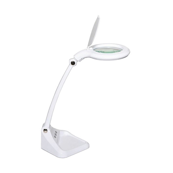 Maul MAULiris lampe-loupe LED avec socle dimmable - blanc 8261202 424845 - 1