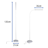 Maul MAULpirro lampadaire LED dimmable - blanc 8234802 402361 - 3