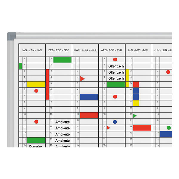 Maul MAULstandard planificateur annuel (1 x 12 mois) 6466584 402387 - 2