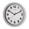 Maul MAULstep horloge murale radiocommandée en plastique avec cadran blanc (Ø 30 cm) - gris 9053095 402497 - 2