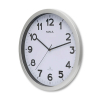 Maul MAULstep horloge murale radiocommandée en plastique avec cadran blanc (Ø 40 cm) - gris 9054095 402494 - 2