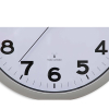 Maul MAULstep horloge murale radiocommandée en plastique avec cadran blanc (Ø 40 cm) - gris 9054095 402494 - 3