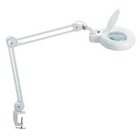 Maul MAULviso lampe-loupe LED avec pince de table - blanc 8263402 402161