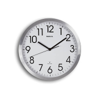 Maul Move horloge murale en aluminium avec cadran blanc (Ø 30,5 cm) - gris argenté 354871