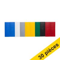 Offre: 3x Maul aimants rectangles 54 x 19 mm (10 pièces) - coloré