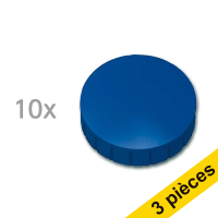 Offre : 3x Maul aimants extra puissants 38 mm (10 pièces) - bleu