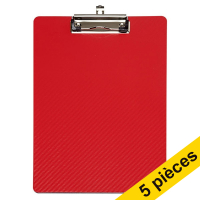 Offre : 5x Maul Flexx porte-bloc A4 vertical - rouge