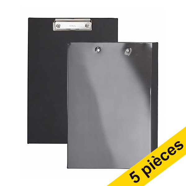 Offre : 5x Maul porte-bloc A4 avec insert - noir 402461 - 1