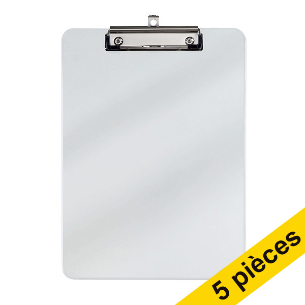 Offre : 5x Maul porte-bloc A4 vertical en plastique - transparent 402450 - 1